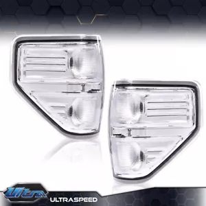 2pcs Fit For 09-14 Ford F-150 Pickup Chrome/Clear Rear Tail Lights Brake Lamps - Bild 1 von 10