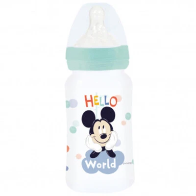 Biberon Bambini anticolica Disney Mickey da 240 ml DISNEY bimbo BPA Free - Immagine 1 di 4