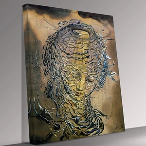 Salvador Dali - Raphaelesque Head Canvas Wall Art Picture Print - Picture 1 of 6