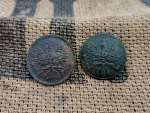 ORIGINAL ALEMÁN DE LA PRIMERA GUERRA MUNDIAL SARGENTO NCO COLLAR INSIGNIA 30mm BOTONES RELIQUIA - Imagen 1 de 4