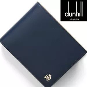 Brandneu: Dunhill: UK: Herren Geldbörse: Bi-Fold: BELGRAVE: L2T732N: Navy - Bild 1 von 8