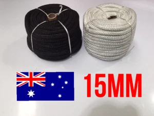 15mm x 1M - Wood Fire Stove Heater Door Rope Seal Gasket Fiberglass Fireplace - Picture 1 of 2