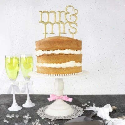 Mr & and Mrs Cake Topper Cutter MODERN PME Wedding Cake Decoration Decorating - Image 1 of 4