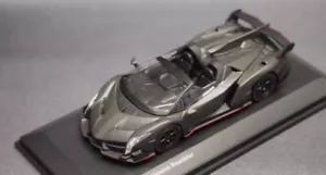 1:64 KYOSHO Lamborghini Limited Edition Veneno Roadster Matte Gray UK Stock - Picture 1 of 1