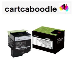 Lexmark 808XKE Genuine EXTRA HIGH YIELD BLACK Toner - for CX510 - 80C8XKE - Picture 1 of 2