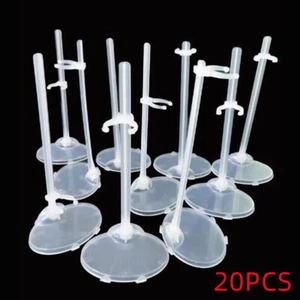 20PCS Doll Display Stand Holder Clear for 11.5'' Toy Model Support Prop up Tool - Picture 1 of 7