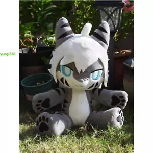 Veränderte Katze Hai Tigerhai Stofftier Plüschpuppe sitzend 32 cm/13 Zoll hoch Puro Geschenk - Bild 1 von 5
