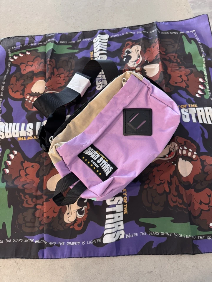 Griz crossbody bag Fanny pack and bandana Seven Stars VIP *BRAND NEW* - Image 1 of 4