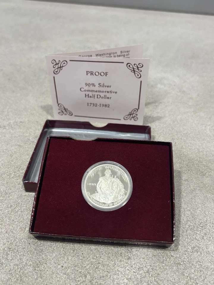 George Washington Commemorative Half Dollar 1732-1982, 90% Silver - Image 1 of 4