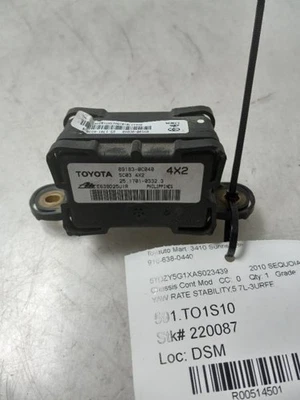 2010 TOYOTA SEQUOIA SR5 5.7L 2WD AT YAW RATE STABILITY CONTROL MODULE ECM  - Image 1 of 4