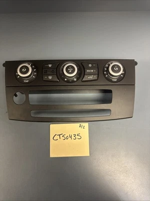 07-10 宝马 E60 530i 528i 550i 空调气候控制单元面板 原始设备制造商 9155643 — 第 1/4 张图片