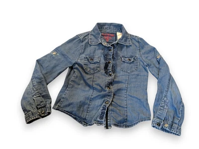Chaqueta vaquera Guess azul ligera para niñas talla 6x Foto 1 de 4