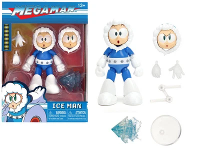 4-дюймовая подвижная фигурка Ice Man с аксессуарами и альтернативной головой и руками Mega M - Изображение 1 из 2