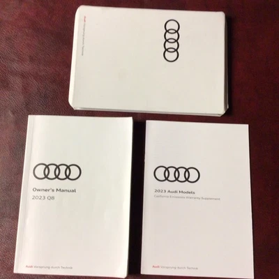2023 AUDI Q8 SQ8 RS OWNERS MANUAL BOOKS WARRANTY GUIDE CASE ALL MODELS - Image 1 of 4