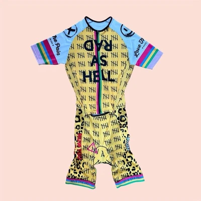 Bicicleta Ciclismo Una Pieza Amarillo Talla M Foto 1 de 4