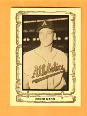Roger Maris Kansas City A's 1980-83 Pacific Legends #101 Fargo North Dakota Foto 1 de 2