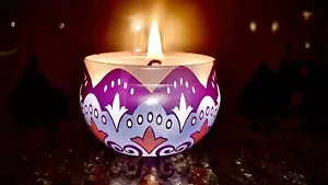 Lavender scented candles - Picture 1 of 4