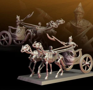 Ancient Pharaoh King - Mummy Prince of the Tombs - Mummy on Chariot - Picture 1 of 4