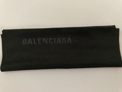 Balenciaga Tessuto per pulizia occhiali occhiali da sole in microfibra autenticato designer