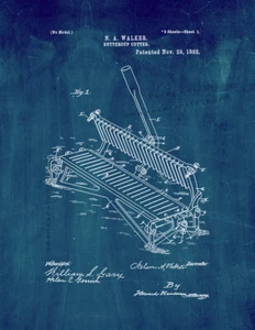 Buttercup Cutter Patent Print Midnight - Picture 1 of 3