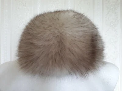 Real Arctic Blue Fox Fur Hat Silver Песец S - M - Image 1 of 4