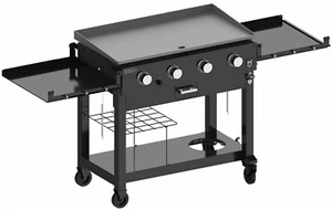 4 Burner Outdoor LP Propane Gas Grill Griddle 48,000 BTU Stainless Burners - Picture 1 of 12