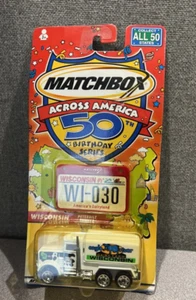 Matchbox Across America 50th Birthday Series Wisconsin Peterbilt Tanker- SEALED - Picture 1 of 4