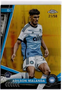 Adilson Malanda 2024 Topps Chrome MLS rifrattore oro #146 Charlotte FC #21/50 - Foto 1 di 2