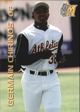 2000 Modesto A's Grandstand #7 Germain Chirinos - NM-MT