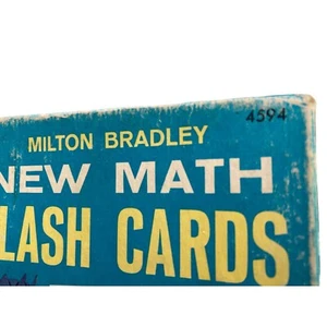 Vtg 1965 Milton Bradley Division New Math Flash Cards #4594 GUC - Picture 1 of 3