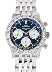 Breitling Navitimer B01 Chronograph 41 AB0139211B1A1 Black/Silver New - Picture 1 of 4