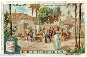 Chromo Liebig. S755. (1904) . Gasthäuser. Inns - Picture 1 of 2