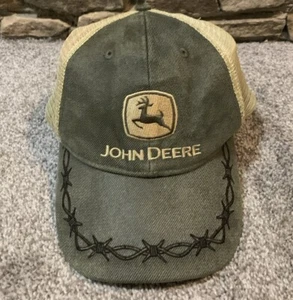 Cappellino John Deere Meshback Logo Strapback + Logo Tatuaggio - Foto 1 di 10