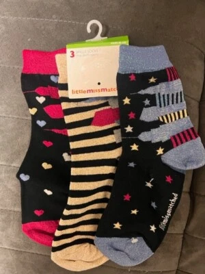 NEW - LITTLEMISSMATCHED - 6 SINGLE SOCKS (THAT DON'T MATCH) AGES 10+ - Image 1 of 2