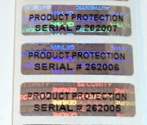 100 pegatinas SVPP PROTECCIÓN PRODUCTO #'d 1/2" x 1-1/2" a prueba de manipulaciones - Imagen 1 de 5