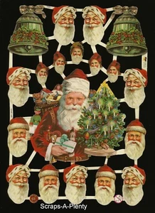 Chatarra troquelada estilo alemán en relieve relieve - Navidad Santa WOW EF7220 - Imagen 1 de 1