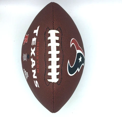 HOUSTON TEXANS NFL LICENSED FULL SIZE RAWLINGS GAMETIME FOOTBALL FREE SHIPPING Cover