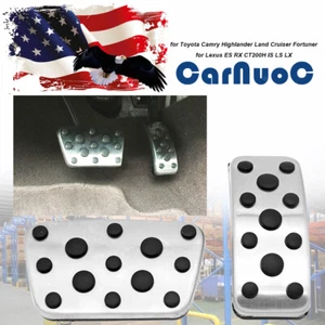 2Pcs For Toyota Corolla RAV4 Prius Auris 2012-2016 Gas Brake Pedal Cover Pad - Bild 1 von 11