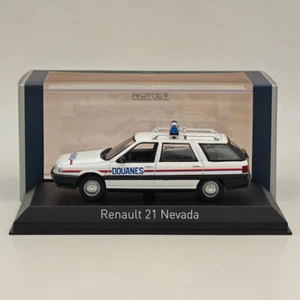 1/43 Norev Renault R21 Nevada Sw Station Wagon Douanes 1993 White Diecast Model - Picture 1 of 7