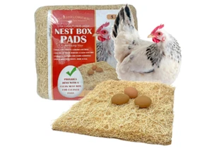 Chicken Nesting Boxes Nest Pads Hens Comfort Thick Pad Cleaner Eggs Easy Collect - Picture 1 of 8