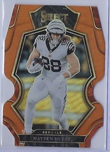 2022 HAYDEN HURST PANINI SELECT ORANGE DIE-CUT PRIZM S#82/199 CINCINNATI BENGALS - Picture 1 of 1