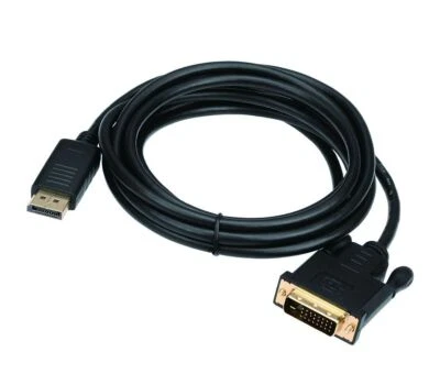 SIIG CB-DP1A11-S2 10 ft DisplayPort to DVI Converter Cable (DP to DVI) - Black - Image 1 of 4