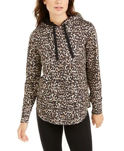 Ideology Leopard Round-Hem Hoodie Bold Leo - Picture 1 of 3