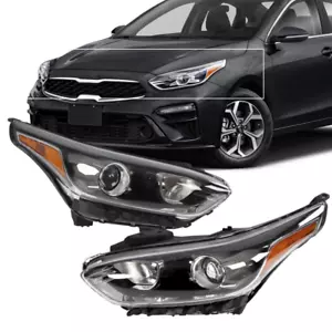 Pair Front Headlights Headlamps Left+Right Fit for KIA Forte 2019 2020 2021 - Picture 1 of 24
