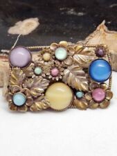 Brooch Neiger Ornate Stamped Czechoslovakia 1930s Art Deco Rare Pin Antique