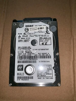 LENOVO HGST 320GB 7200RPM SATA 6.0Gb/s 2.5" HD  42T1371  04X0923 04W1321  - Image 1 of 2
