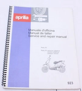 Manual de servicio y reparación de concesionario Aprilia Rally 50 OEM - Imagen 1 de 9