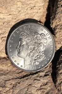 1884-CC Morgan Silver Dollar Gem Brilliant Uncirculated Mint State - Picture 1 of 2