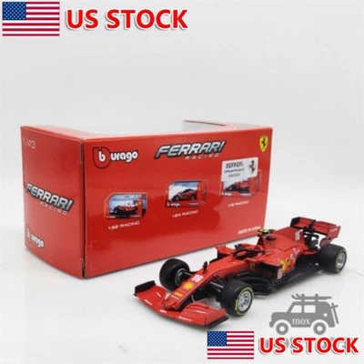 1:43 Bburago F1 2020 Ferrari #16 Charles Leclerc Diecast Car Model Gift Kid  - Image 1 of 2