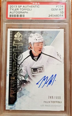 Tyler Toffoli 2013 Sp Authentic Future Watch Auto #274 Rookie Card PSA 10 Kings - Image 1 of 2